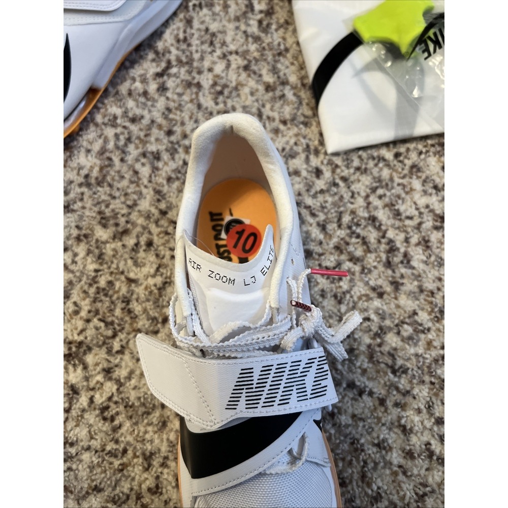Nike Air Zoom Long Jump LJ Elite Mens Track Spikes White CT0079-101 New Sz 10 - Picture 4 of 5